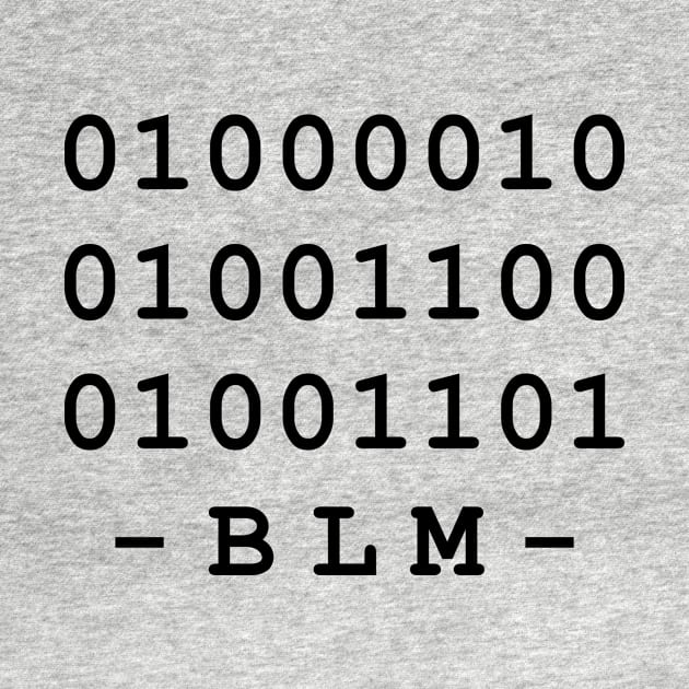 Black Lives Matter Binary Text by Student-Made